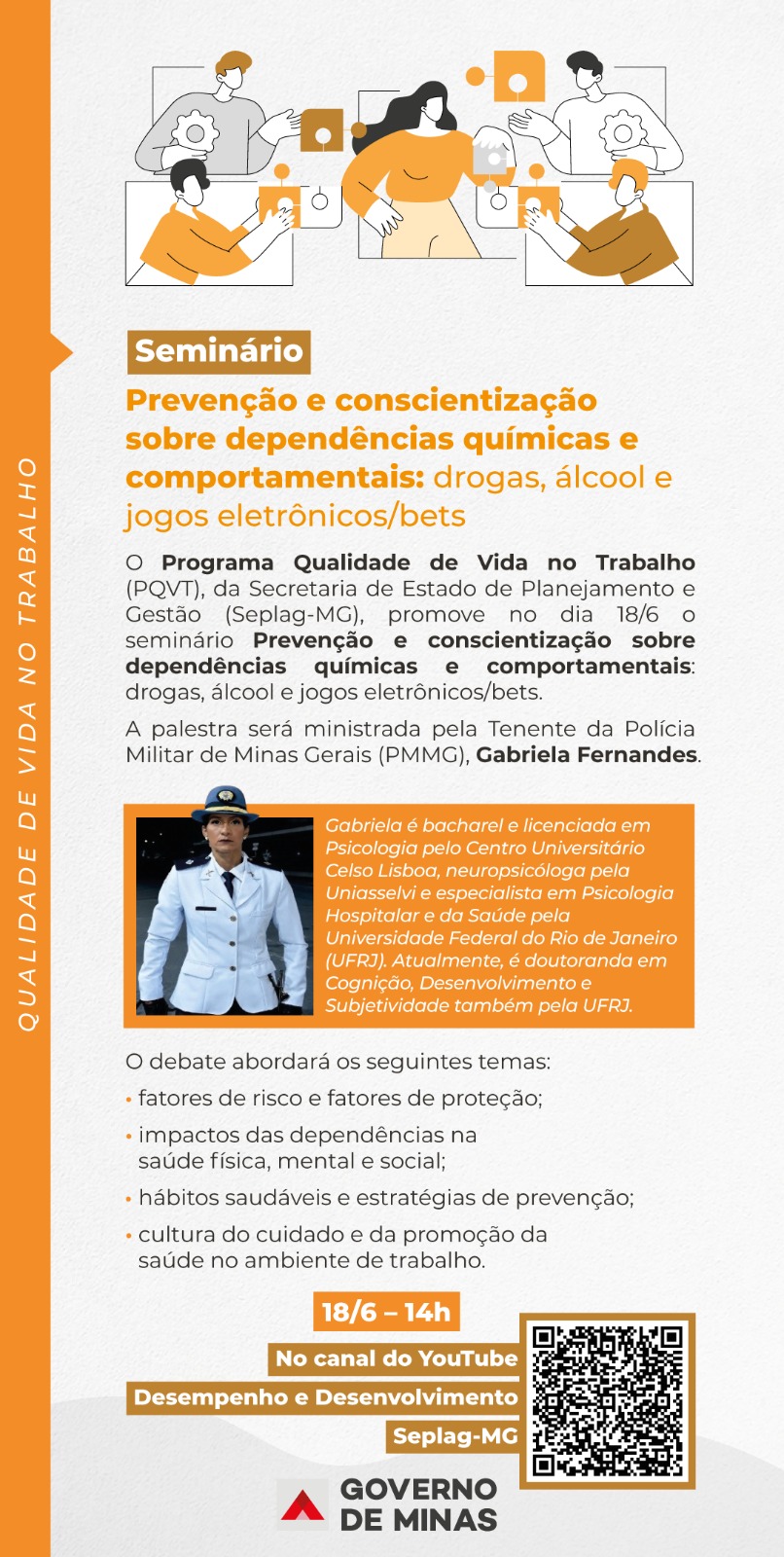 Seminário: Prevenção e conscientização sobre dependências químicas e comportamentais